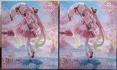 初音ミク 桜ミク AMP+ フィギュア 〜桜ドレスver.〜2個セット