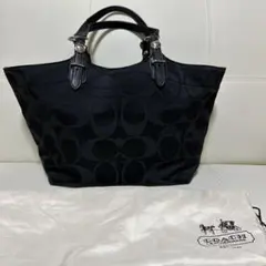 お値引き　極美品COACH ブラック トートバッグ 保存袋付き
