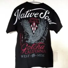 Gotcha 新品　ブラック Tシャツ　刺繍　¥8000→4000