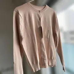 無印　ＵＶカット強撚コットンクルーネックカーディガン　Mサイズ