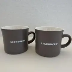 【美品】Starbucksマグカップベージュ【2個セット】