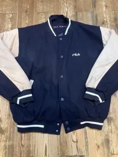 90s古着FILAフィラ スタジャン ブルゾン デッドストック