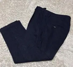 未使用に近い　VIGANO ウールツイード　ヘリンボーン　アンクルパンツ　42