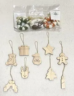 スリコ クリスマス オーナメント 木製・ニット　セット