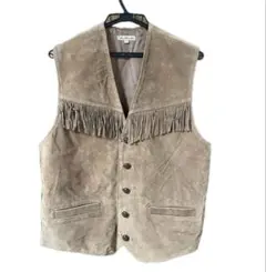 フリンジ付きレザーベスト n1237ft1.jpg