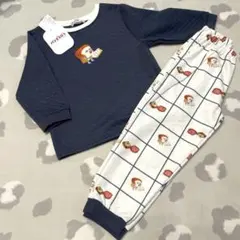 ✨新品✨パンどろぼう　長袖　裏毛　キルトパジャマ　上下セット　110cm