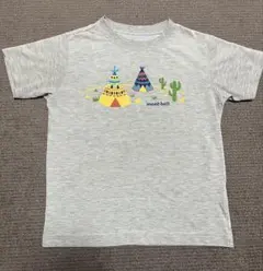 mont-bell ティピー柄 Tシャツ グレー