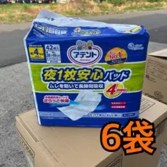 アテント 夜1枚安心パッド 42枚入 6袋のサムネイル