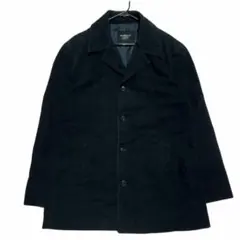 コーデュロイジャケット ネイビー ウール混 内ポケット US古着秋冬g26①