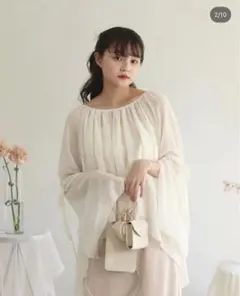 muguet｜angel aile blouse ｜IVORYのサムネイル