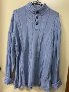 CHAPS ニットセーター　ブルー　XL 古着　ヴィンテージ