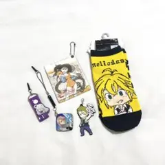 七つの大罪 メリオダス 靴下 キーホルダー ディアンヌ パスケース 5点セット