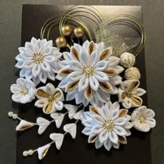 つまみ細工髪飾り　成人式　結婚式　卒業式　振袖　打掛　袴　#547