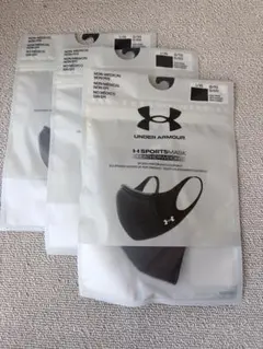 UNDER ARMOUR スポーツマスク Black M 3枚セット