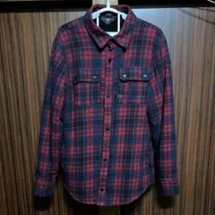 {美品}VOLCOM チェックシャツ【Lサイズ】ボア裏地
