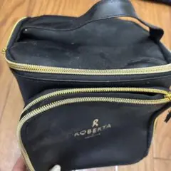 ROBERTA ブラックポーチ メッシュポケット付き