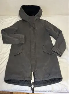 レディース モッズコート ダークグレー L