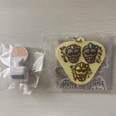 【超まじかるちいかわ コロコロスタンプ ラバーキーホルダー】鎧さん 2点セット