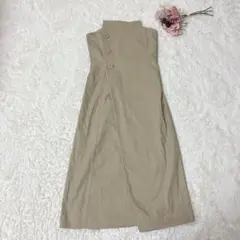 センスオブプレイス　アーバンリサーチ　ベアトップワンピース　ベージュ　36 M