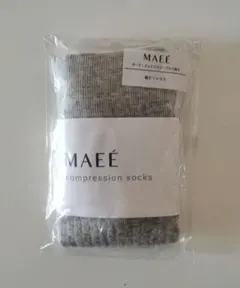 新品☆MAEE コットンリブ コンプレッションソックス 着圧 LT.Grayのサムネイル