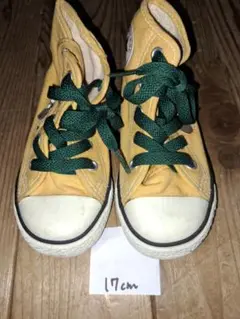 CONVERSE ハイカットシューズ 17cm イエロー