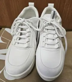 厚底 ホワイトスニーカー 23.5cm