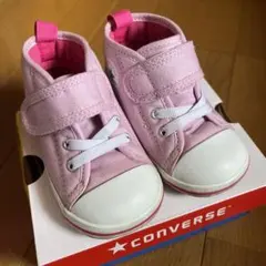コンバースオールスター ハイカット13.5cm ピンク キッズシューズ