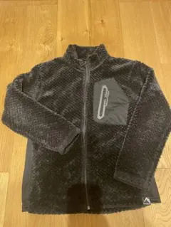 ワークマン ダイヤ フリース ジャケット 150 黒 裏アルミ フィールドコア