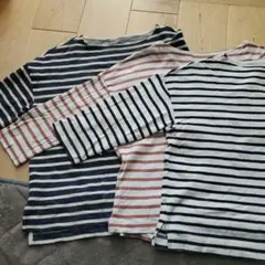 無印良品　太番手ドロップショルダーTシャツ3枚セット