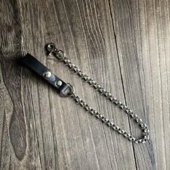 ウォレットチェーン1型　クロムエクセル　ニッケル　甲丸　HTC CALEE