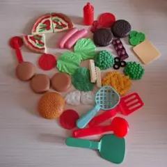 おままごと ハンバーガー ピザ レトロ