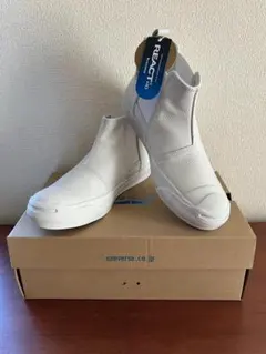 26㎝★新品未使用！コンバース ジャックパーセル サイドゴア レザー ＲＨ 白