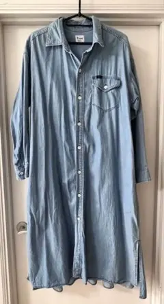 大幅お値下げ❣️美品 AZUL×Lee デニムロングシャツ ワンピ 羽織り