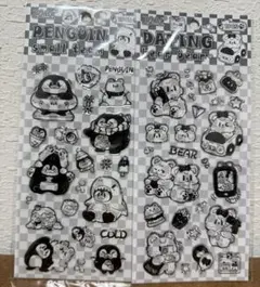 ボンボンドロップシール/ペンギン、くま/2点セット