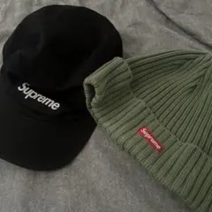Supreme ニット帽 ビーニー カーキ
