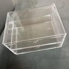 無印良品　重なるアクリルケース　2段引出