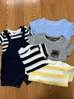 ユニクロ　半袖Tシャツ＆オーバーオールセット