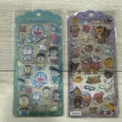 ドラえもん&日焼けサンリオ　ジェルシール 2シートセット