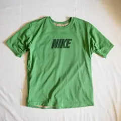 NIKE 00s y2k ポケットTシャツ　リバーシブル　アースカラー　刺繍ロゴ
