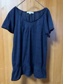 【最終値下げ】 grove グローブ☆ネイビー 半袖　カットソー