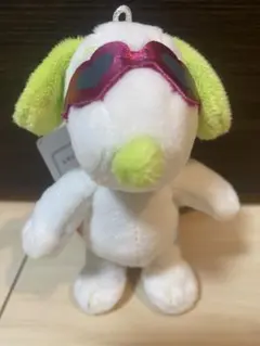 SNOOPY　マスコット　カラフルサングラス　黄緑　タグ付き【新品未使用】