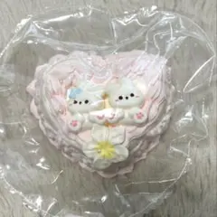kikisquishy うさぎ2人ハートホールケーキ　XL 純泥　ぼやぼやのサムネイル