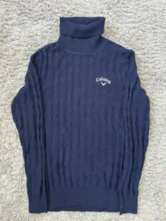 Callaway ネイビー タートルネックセーター　mサイズ