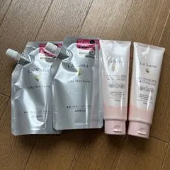 LaSana ヘアスプレー詰替2本・ヘアセラムミルク2本