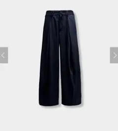 【CS】stripe cross tuck drape slacks【大人気✨】