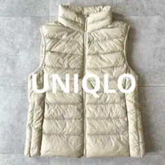 ユニクロ ウルトラライトダウンベスト コンパクト XL 軽量 オフホワイト