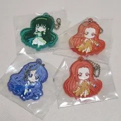 ぴちぴちピッチ　ラバーキーホルダー　リナ　ノエル　沙羅