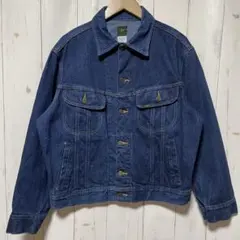 80s USA製 Lee 濃紺 ヴィンテージ デニムジャケット 44 L XL