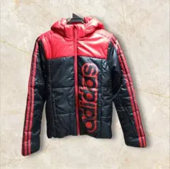 美品☆adidas アディダス 厚手 中綿入り ジャケット 150cm