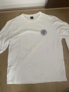 HUF ホワイト ロゴ長袖Tシャツ